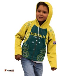 Custom Australia Cricket Kid Hoodie Aussies Champions LT01