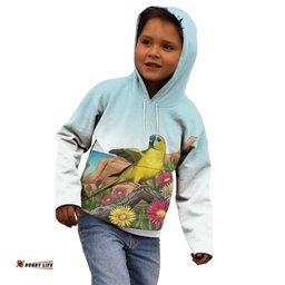 Australia Rock Parrot Kid Hoodie Pigface Carpobrotus Rocky Island Vibes LT14