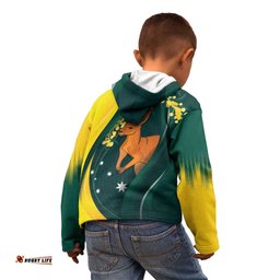 Australia Day Kid Hoodie Kangaroo National Color LT7