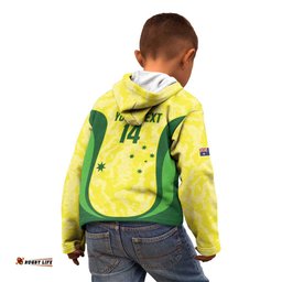 Australia Football Custom Kid Hoodie Go Socceroos Grunge Sporty Style LT14
