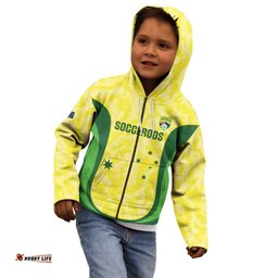 Australia Football Custom Kid Hoodie Go Socceroos Grunge Sporty Style LT14