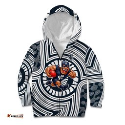 Carlton Football Club Kid Hoodie Indigenous Monochrome Dot Art Mascot Style TS04