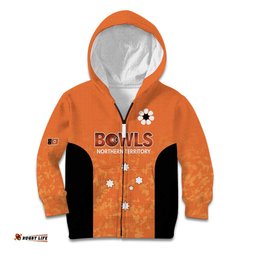 Australian Northern Territory Lawn Bowls Custom Kid Hoodie Aussie Minimalist Style LT9