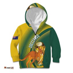 Australia Socceroos WC2026 Custom Kid Hoodie Golden Champions LT7