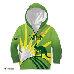 Custom Australia Cricket Kid Hoodie Go Champions Aussies LT14
