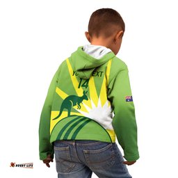Custom Australia Cricket Kid Hoodie Go Champions Aussies LT14