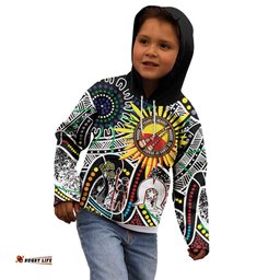 NAIDOC 50 Years of Deadly Personalised Kid Hoodie Aboriginal Dot Art LT9