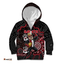 Custom Saints Football Kid Hoodie Aboriginal Dot Art Pattern DT05