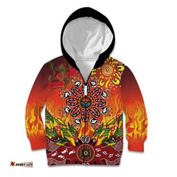 NAIDOC Week 2026 Kid Hoodie 50 Years of Deadly Aboriginal Dot Art LT9