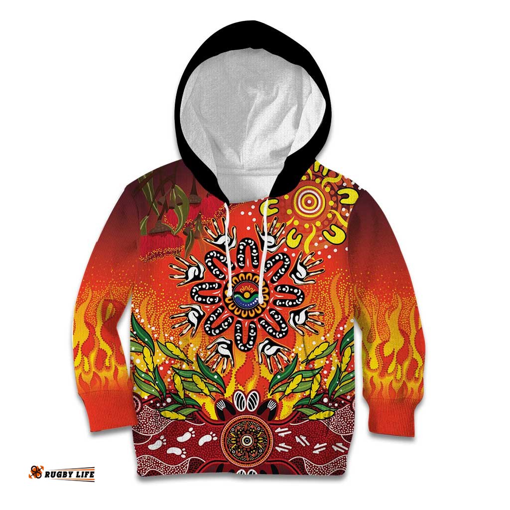 NAIDOC Week 2026 Kid Hoodie 50 Years of Deadly Aboriginal Dot Art LT9