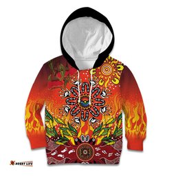 NAIDOC Week 2026 Kid Hoodie 50 Years of Deadly Aboriginal Dot Art LT9