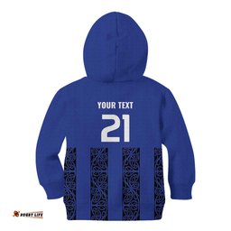 Custom Oceania Football NZ Auckland Kid Hoodie Maori Tribal Pattern LT9