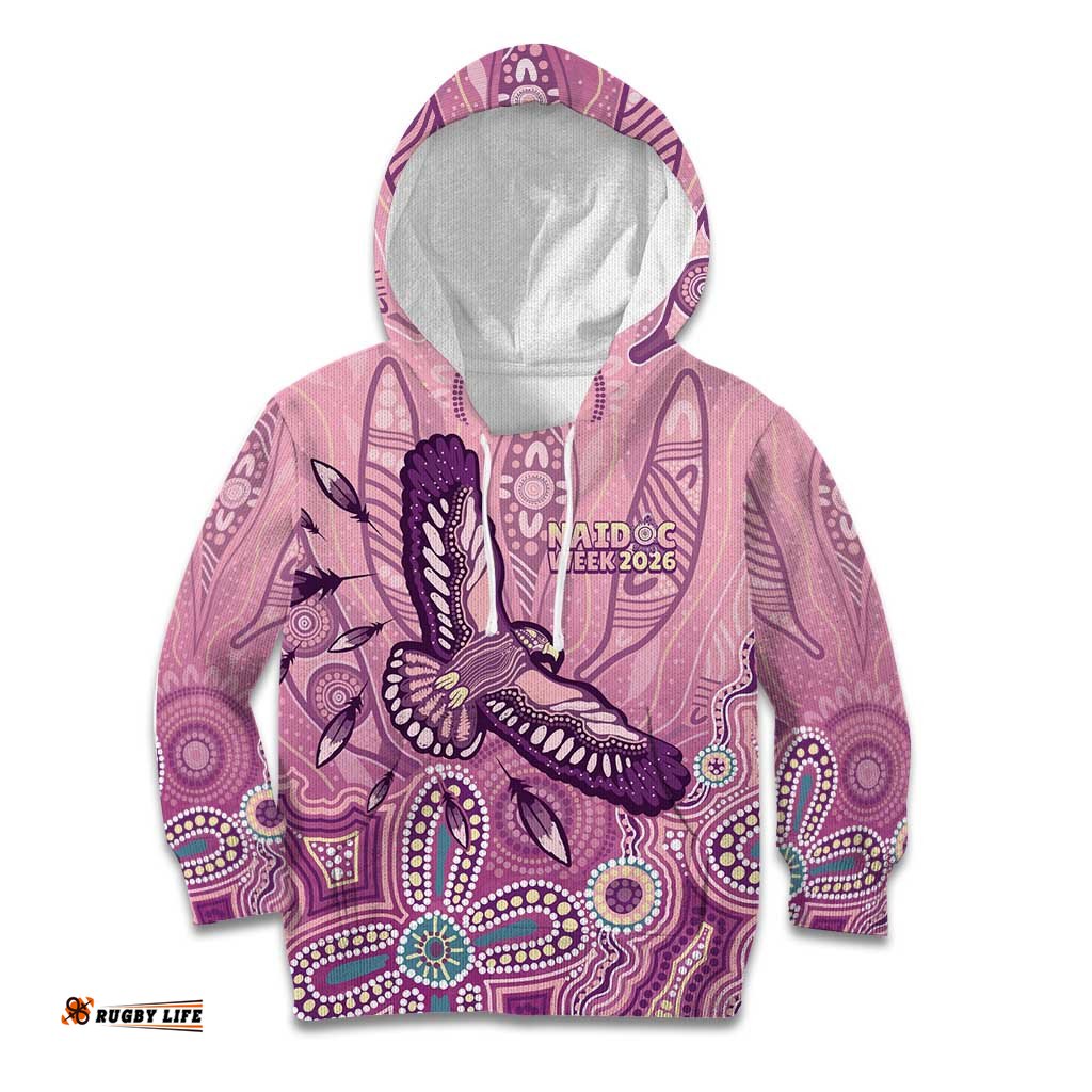 NAIDOC Week - 50 Years Deadly Kid Hoodie Pastel Wings LT7