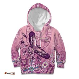 NAIDOC Week - 50 Years Deadly Kid Hoodie Pastel Wings LT7