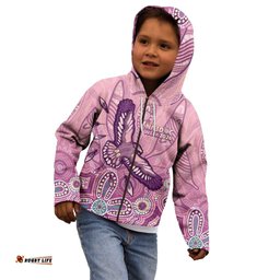 NAIDOC Week - 50 Years Deadly Kid Hoodie Pastel Wings LT7
