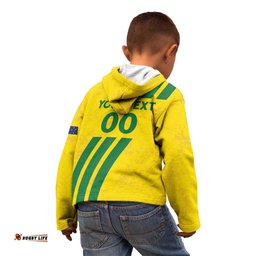 Custom Soccer 2026 Australia Kid Hoodie Socceroos Go Glory LT01