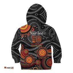 NAIDOC Week 50 Years Deadly Personalised Kid Hoodie Aboriginal Art LT14