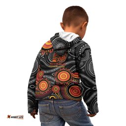 NAIDOC Week 50 Years Deadly Personalised Kid Hoodie Aboriginal Art LT14
