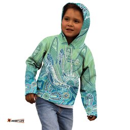 NAIDOC Week - 50 Years Deadly Torres Strait Kid Hoodie Pastel Waves LT7