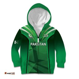Pakistan Cricket Custom Kid Hoodie The Green Shirts with Sporty Pattern LT9