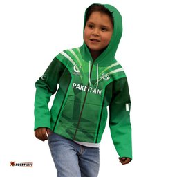 Pakistan Cricket Custom Kid Hoodie The Green Shirts with Sporty Pattern LT9
