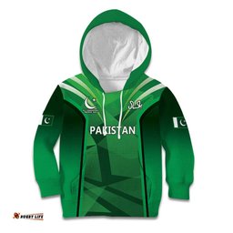 Pakistan Cricket Custom Kid Hoodie The Green Shirts with Sporty Pattern LT9
