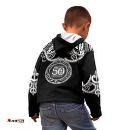 Kia Kaha Te Reo Maori New Zealand Kid Hoodie 50th Anniversary Ake Ake Ake LT14