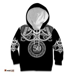 Kia Kaha Te Reo Maori New Zealand Kid Hoodie 50th Anniversary Ake Ake Ake LT14