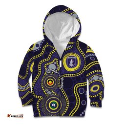 Dockers NAIDOC Week 2026 Personalised Kid Hoodie 50 Years of Deadly Aboriginal Art LT14