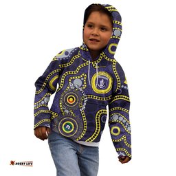Dockers NAIDOC Week 2026 Personalised Kid Hoodie 50 Years of Deadly Aboriginal Art LT14