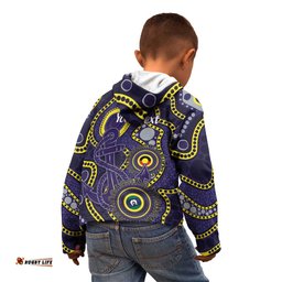 Dockers NAIDOC Week 2026 Personalised Kid Hoodie 50 Years of Deadly Aboriginal Art LT14