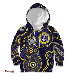Dockers NAIDOC Week 2026 Personalised Kid Hoodie 50 Years of Deadly Aboriginal Art LT14