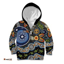 NAIDOC Deadly 50 Years Kid Hoodie Aboriginal and Torres Strait Islander LT9