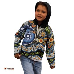 NAIDOC Deadly 50 Years Kid Hoodie Aboriginal and Torres Strait Islander LT9