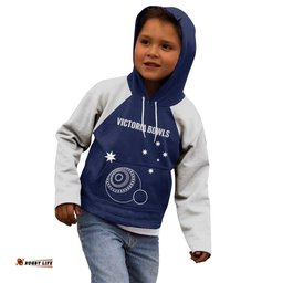Custom Victoria Bowls Australia Kid Hoodie Go Champions Garden State LT14