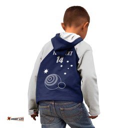 Custom Victoria Bowls Australia Kid Hoodie Go Champions Garden State LT14