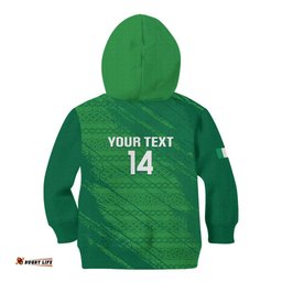 Custom Ireland Cricket Kid Hoodie Irish Celtic Knot - National Color LT14