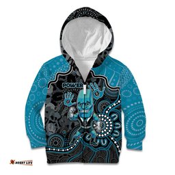Custom Power Football Kid Hoodie Aboriginal Dot Art Pattern DT05