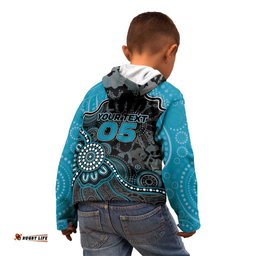Custom Power Football Kid Hoodie Aboriginal Dot Art Pattern DT05
