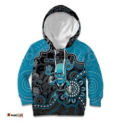 Custom Power Football Kid Hoodie Aboriginal Dot Art Pattern DT05