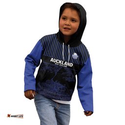Custom Oceania Football NZ Auckland Kid Hoodie Minimal City Map Style LT9
