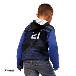 Custom Oceania Football NZ Auckland Kid Hoodie Minimal City Map Style LT9
