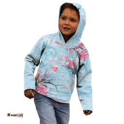Galah Birds Australia Baby Blue & Pink Kid Hoodie LT7