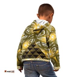 Matariki New Zealand Kid Hoodie NZ Niho Taniwha Maori New Year Yellow Galaxy LT14