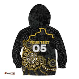 Custom Richmond Football Kid Hoodie Aboriginal Dot Art Pattern DT05