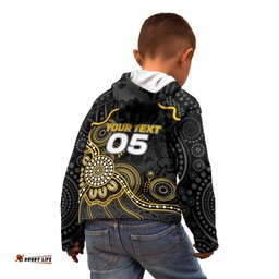 Custom Richmond Football Kid Hoodie Aboriginal Dot Art Pattern DT05