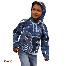 Geelong Cats NAIDOC Week 2026 Personalised Kid Hoodie 50 Years of Deadly Aboriginal Art LT14