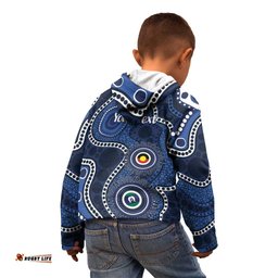 Geelong Cats NAIDOC Week 2026 Personalised Kid Hoodie 50 Years of Deadly Aboriginal Art LT14