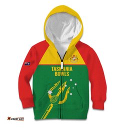 Custom Tasmania Bowls Australia Kid Hoodie Go Tasmanian Tridents LT14