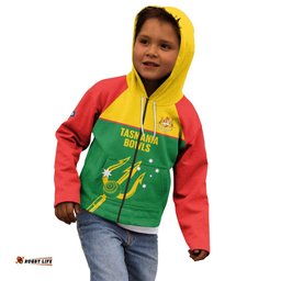 Custom Tasmania Bowls Australia Kid Hoodie Go Tasmanian Tridents LT14